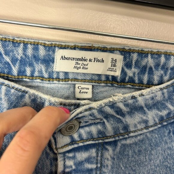 Abercrombie   Fitch The Dad High Rise Curve Love Jean - Picture 6 of 9